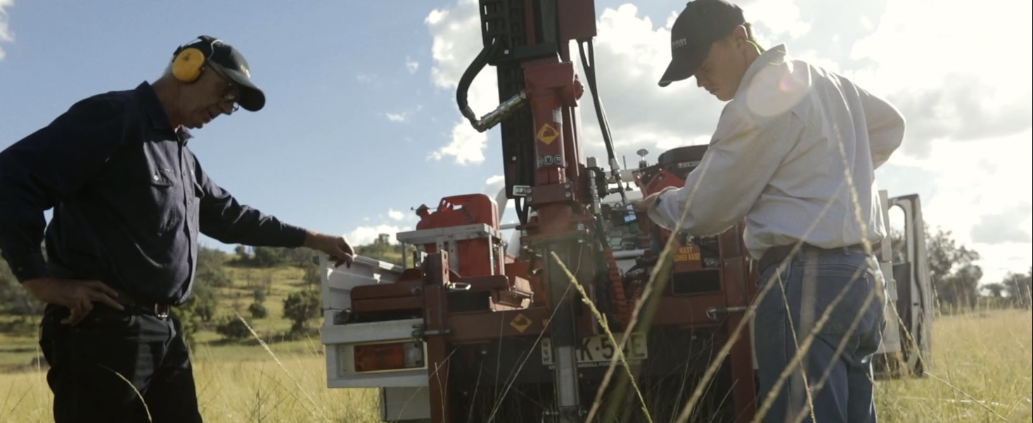 The Precision Pastures team soil testing for a carbon farming project